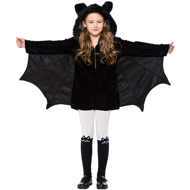 Halloween Carnaval Crianças Preto Morcego Vampiro Trajes Para Menino Menina  Adolescente Curto Fantasia Infantil Cosplay Traje - Trajes De Cosplay -  AliExpress